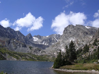 An alpine lake in Colorado